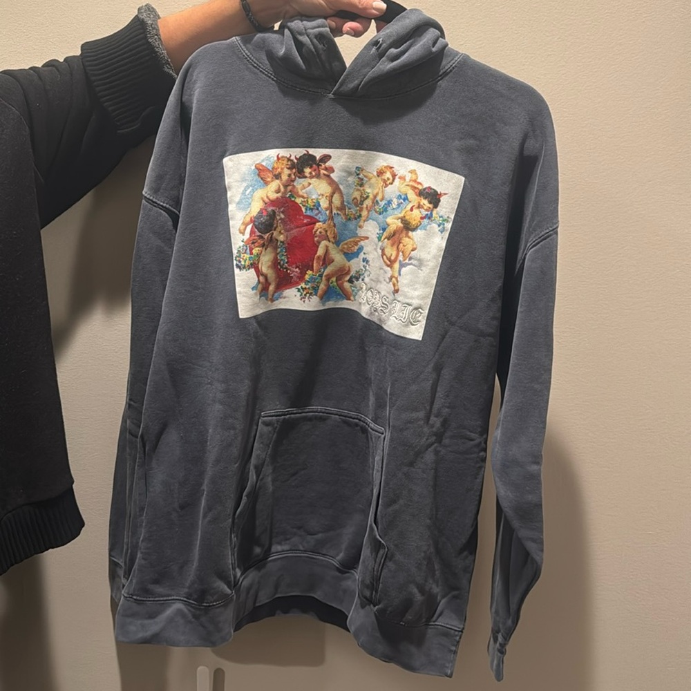 Boys Lie original denim hoodie